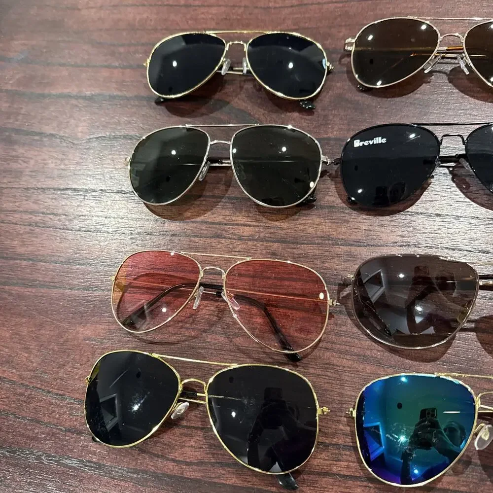 Lot Of 12 Unbranded Aviator Sunglasses Unisex Mens Women’s E29